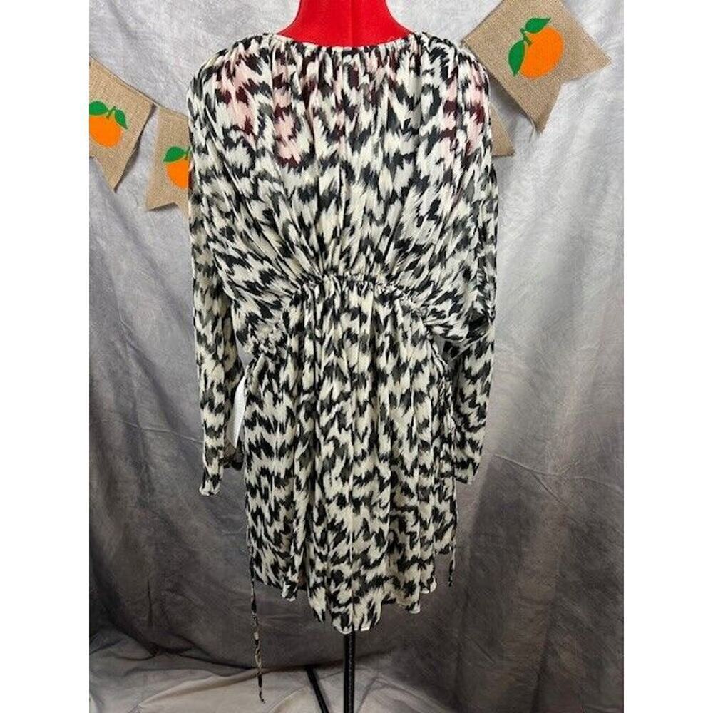 NWT TOPSHOP Animal Print Long Sleeve Minidress US 8-10 $60 - Picture 4 of 7